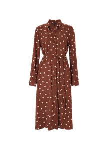 cinnamon polka dress