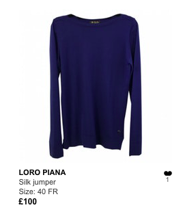 Loro Piana blue jumper