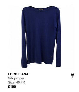 Loro Piana blue jumper